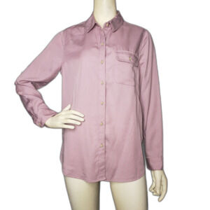 LUCKY BRAND Rose Button Up Shirt Womens Size Medium